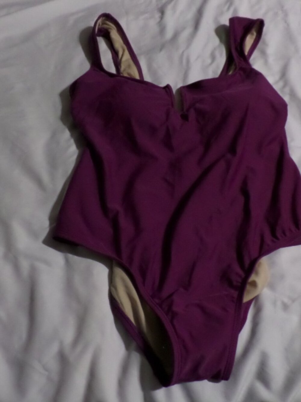 Shade & Shore Plum One-Piece Swimsuit – NWT - Size 14/16